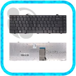 کیبورد لپ تاپ دل Inspiron 1440 مشکی اینتر کوچک با فریم بدون بکلایت -نو 
