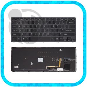 کیبورد لپ تاپ سونی VAIO SVF14N نوک مدادی اینتر کوچک با فریم و بکلایت - نو