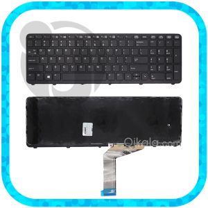 کیبورد لپ تاپ اچ پی Zbook 15 G1 / 15 G2 مشکی اینتر کوچک با فریم بدون بکلایت - نو