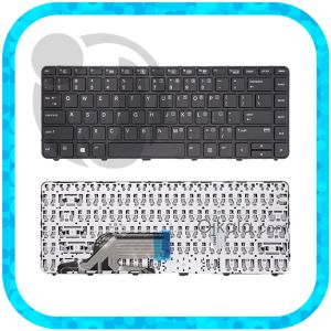 کیبورد لپ تاپ اچ پی  ProBook 440 G3 مشکی  اینتر کوچیک با فریم و بدون بکلایت - نو