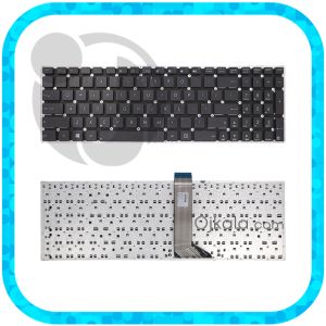 کیبورد لپ تاپ ایسوس S500 / V500 مشکی اینتر کوچک بدون فریم و بکلایت