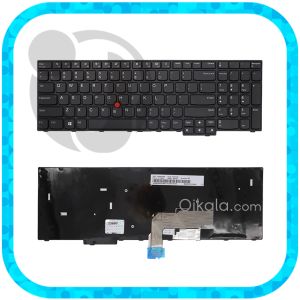 کیبورد لپ تاپ لنوو ThinkPad E570 مشکی با فریم و بکلایت و موس - نو
