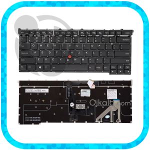 کیبورد لپ تاپ لنوو Thinkpad Carbon X1 Gen 3  مشکی بدون فریم و با موس و با بکلایت - نو