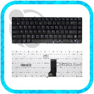 کیبورد لپ تاپ ایسوس K42 مشکی اینتر کوچک با فریم و بدون بکلایت - نو