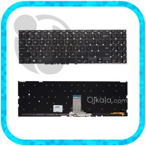 کیبورد لپ تاپ ایسوس  VivoBook R565  مشکی اینتر کوچیک  با بکلایت و بدون فریم  - نو 