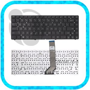 کیبورد لپتاپ ایسوس K45V مشکی اینترکوچک بدون فریم و بکلایت