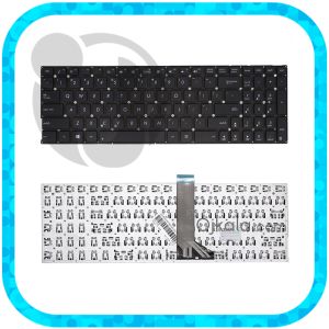 کیبورد لپ تاپ ایسوس X555 مشکی اینترکوچک بدون فریم