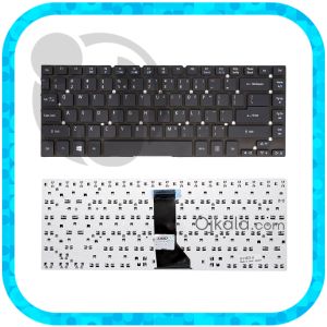 کیبورد لپ تاپ ایسر  Aspire 4755 مشکی اینتر کوچیک بدون فریم و بدون بکلایت - نو 
