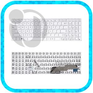 کیبورد لپ تاپ ایسوس VivoBook X541 سفید اینتر کوچک بدون فریم و بکلایت با کلید پاور - نو