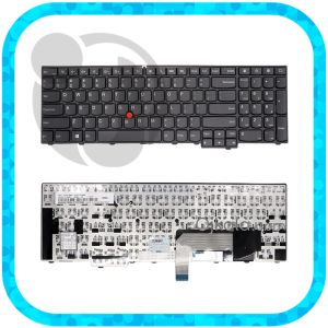 کیبورد لپ تاپ لنوو ThinkPad E540 مشکی با فریم و  موس و بدون بکلایت - نو