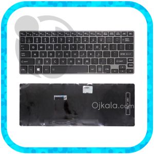 کیبورد لپ تاپ توشیبا  Portege Z30 نوک مدادی  با فریم و بدون بکلایت - نو