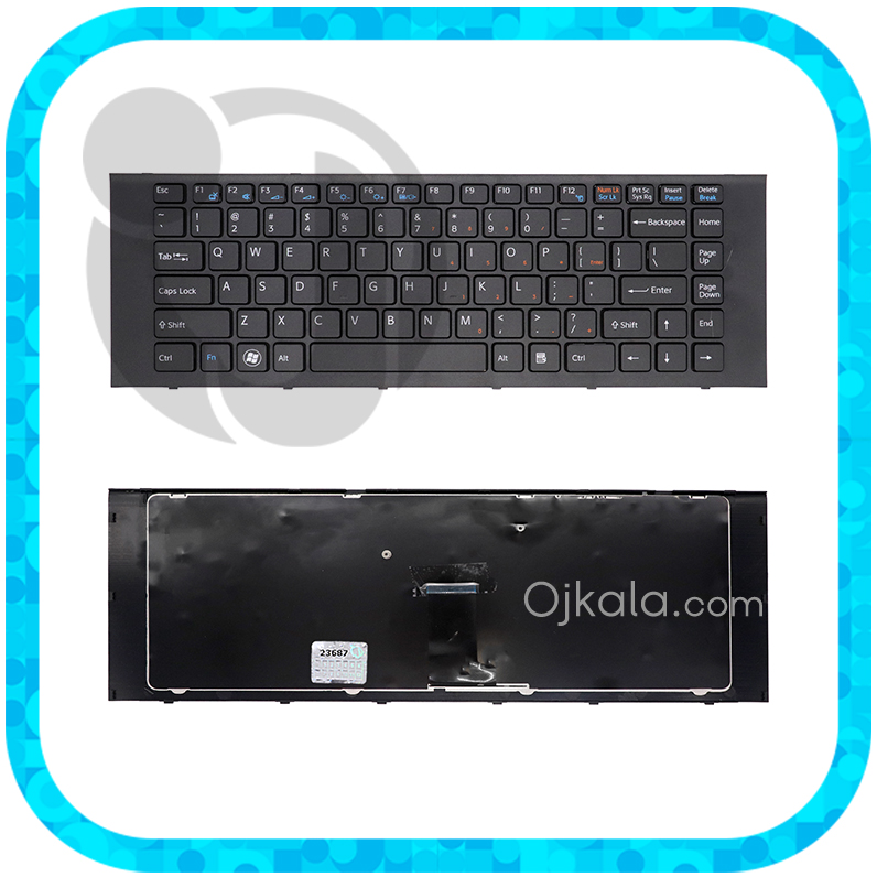 کیبورد لپ تاپ سونی VAIO VPC-EG مشکی اینتر کوچک با فریم - نو