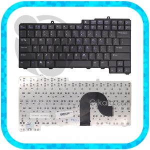 کیبورد لپ تاپ دل Inspiron 1300 مشکی اینتر کوچک با فریم بدون بکلایت