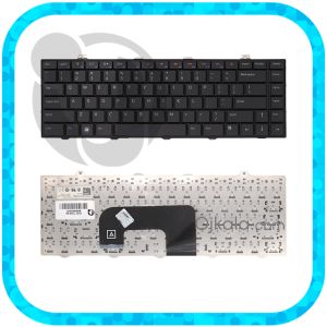 کیبورد لپ تاپ دل Inspiron 14Z / 7010 مشکی اینتر کوچک با فریم بدون بکلایت