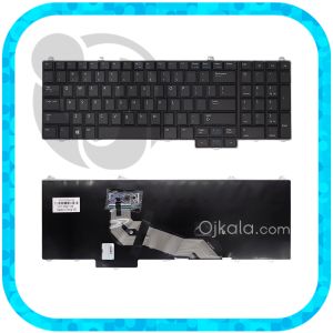  کیبورد لپ تاپ دل Latitude E5540 مشکی اینتر کوچک بدون فریم و بکلایت