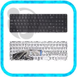 کیبورد لپ تاپ اچ پی Probook 650 G2 مشکی اینتر کوچک با فریم بدون بکلایت
