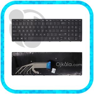 کیبورد لپ تاپ اچ پی ZBOOK 15 G3 / 17 G3  مشکی اینتر کوچک با فریم بدون موس و بکلایت
