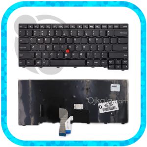 کیبورد لپ تاپ لنوو ThinkPad E440 / T431 / T450 مشکی اینتر کوچک با موس و فریم 