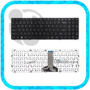 کیبورد لپ تاپ لنوو IdeaPad 100S-15IBD مشکی اینتر کوچک با فریم