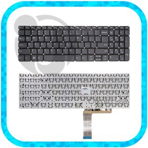 کیبورد لپ تاپ لنوو IdeaPad 330-15 طوسی اینتر کوچک بدون فریم - بدون کلید پاور