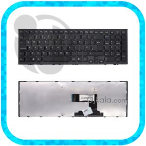 کیبورد لپ تاپ سونی VPC-EL مشکی  اینتر بزرگ با فریم  بدون بکلایت