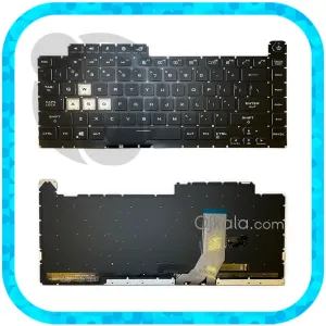 کیبورد لپتاپ ایسوس ROG Strix G531 / G512 مشکی اینتر کوچک با بکلایت RGB - نو